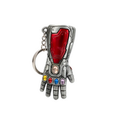 Marvel Avengers Iron Man Infinity Gauntlet Keychain – Metal Alloy Pendant with 6 Colorful Infinity Stones Action figure - The Eezee Shop