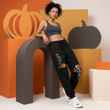 Pumpkin & Skull Fleece Sweatpants | Women's Halloween Joggers Joggers & Pants - The Eezee Shop