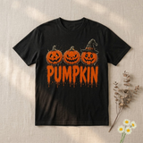 Jack-O-Lantern Graphic T-Shirt | Unisex Black Halloween Tee