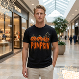 Jack-O-Lantern Graphic T-Shirt | Unisex Black Halloween Tee