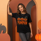 Jack-O-Lantern Graphic T-Shirt | Unisex Black Halloween Tee