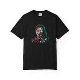 Marvel Iron Man Doctor Doom Split Face Graphic Cotton T-Shirt Top T-Shirt - The Eezee Shop