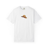 One Piece Luffy Straw Hat T-Shirt, Unisex Garment-Dyed Cotton Tee with Minimalist Chest Print Anime Tshirts - The Eezee Shop