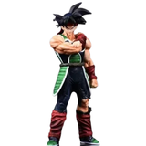A collectible action figure of Barda from Dragon Ball Z, shown in a dynamic pose with arms crossed, on a plain white background.