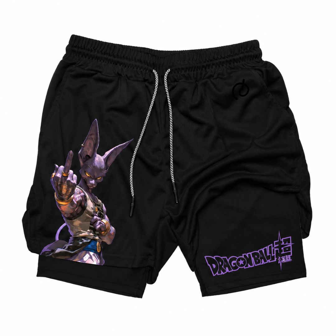 Beerus Dragon Ball Gym Shorts God of Destruction Anime Streetwear Print Performance shorts - The Eezee Shop