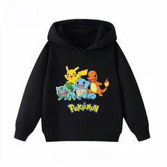Cute Pikachu Print Kids Hoodie Hoodies Series - The Eezee Shop