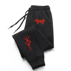 Berserk Print Fleece Joggers Joggers - The Eezee Shop