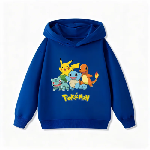 Cute Pikachu Print Kids Hoodie Hoodies Series - The Eezee Shop