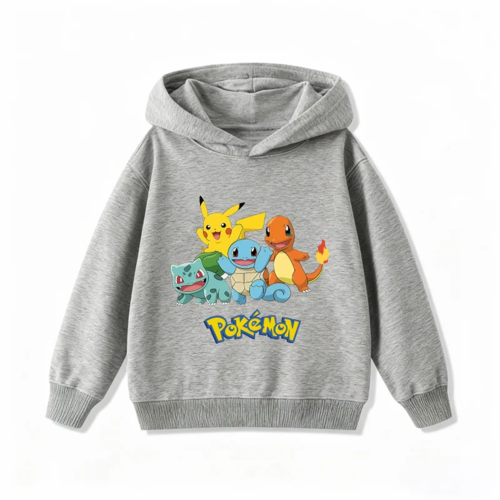 Cute Pikachu Print Kids Hoodie Hoodies Series - The Eezee Shop