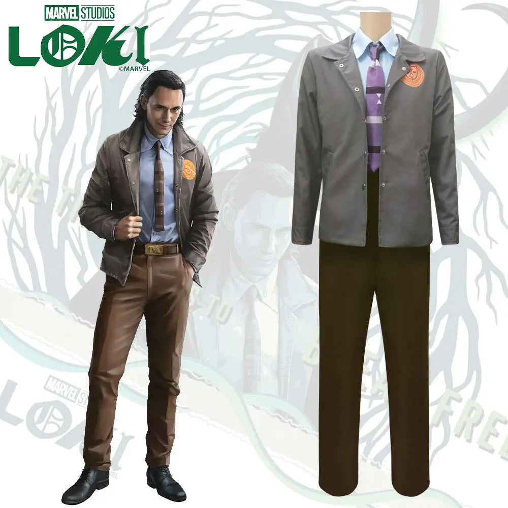 Loki TVA Variant Cosplay Costume | 5-Piece Coat & Jacket Set Cosplay Costumes - The Eezee Shop