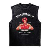 Hajime No Ippo Graphic Tank Top Anime Boxing Cotton Vest for Men Anime Tshirts - The Eezee Shop