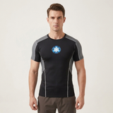 Marvel Iron Man Tony Stark Arc Reactor Compression T-Shirt Quick Dry Stretch Fit