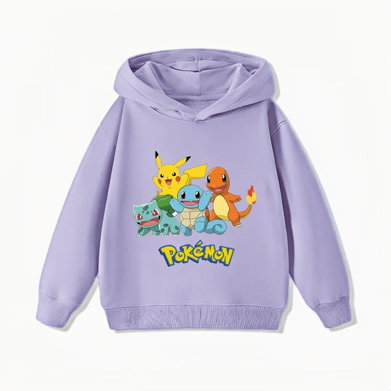 Cute Pikachu Print Kids Hoodie Hoodies Series - The Eezee Shop