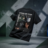Attack on Titan Men's Graphic T-Shirt Anime Streetwear Tee for Men