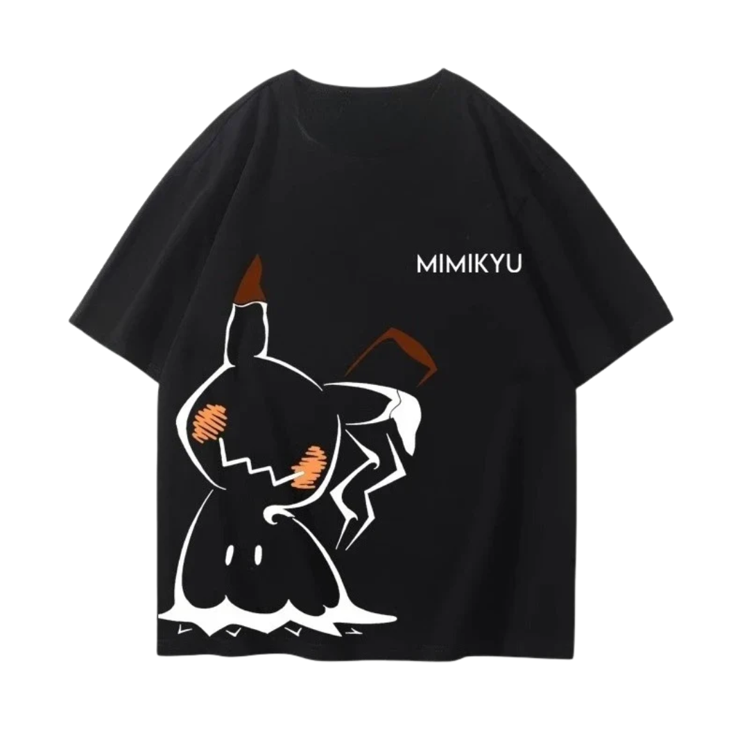 Pokémon Anime Pikachu Double-sided Printed T-shirt Anime Tshirts - The Eezee Shop