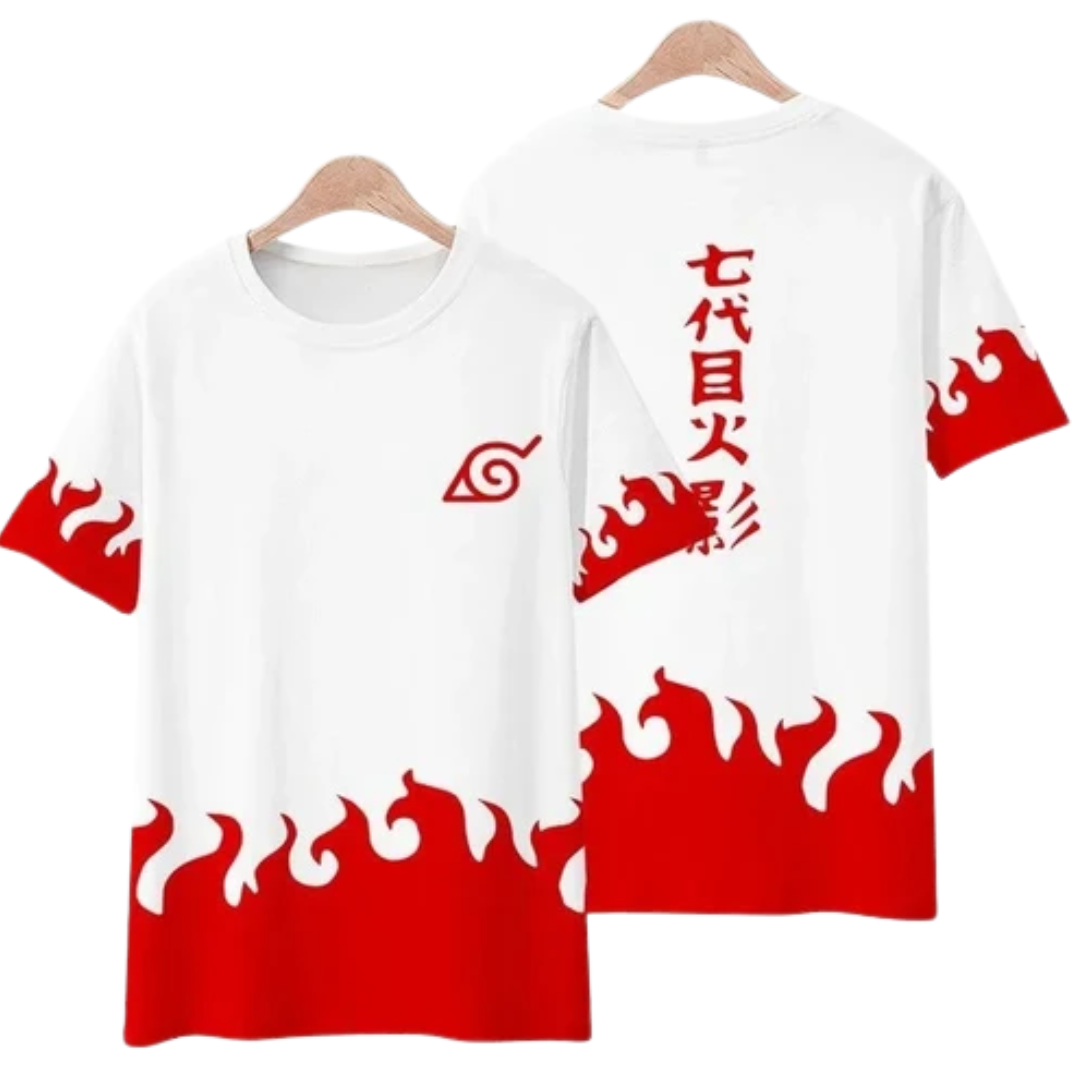 Naruto Hokage Men's T-Shirt Short Sleeve Anime Tee Anime Tshirts - The Eezee Shop