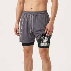 Eren Yeager Performance Gym Shorts Attack on Titan