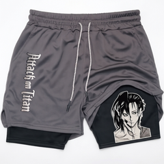 Eren Yeager Performance Gym Shorts Attack on Titan