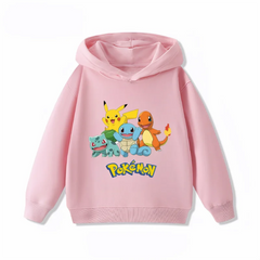 Cute Pikachu Print Kids Hoodie Hoodies Series - The Eezee Shop
