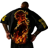 Demon Slayer Anime Rengoku Kyojuro Printed T-shirt Summer Anime Tshirts - The Eezee Shop