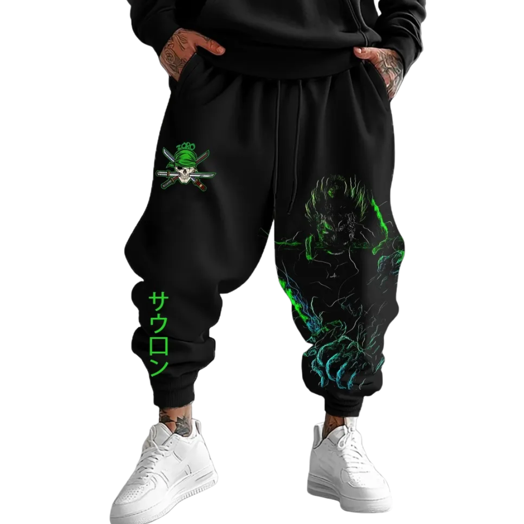 ONE PIECE Men's Pants Trousers Sweatpants Roronoa Zoro Joggers - The Eezee Shop