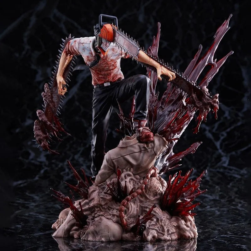 Denji & Pochita Figure | Chainsaw Man GK Statue Collectible Figures - The Eezee Shop