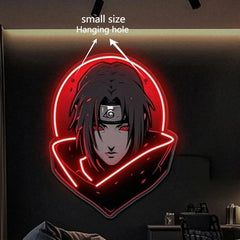 Naruto Itachi Uchiha Neon LED Light Sign USB Powered Dimmable Anime Wall Decor Anime Lamps - The Eezee Shop