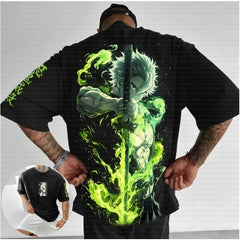 2026 Demon Slayer Theater Edition Infinite City Edition Surrounding T-shirts Surrounding Tops Anime Tshirts - The Eezee Shop