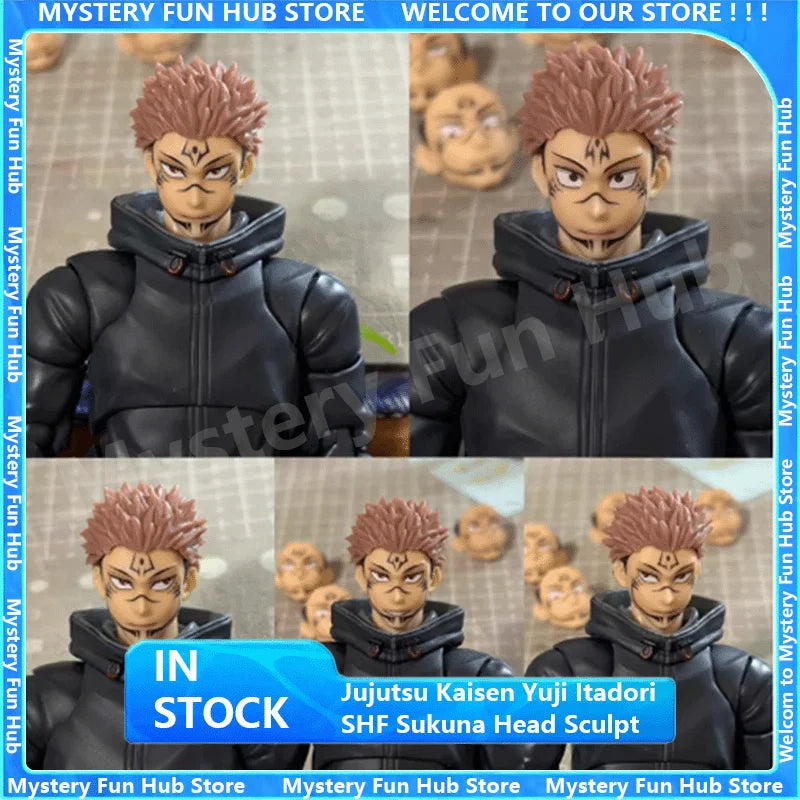 Yuji Itadori Articulated Figure | Sukuna Head & Black Outfit Collectible Figures - The Eezee Shop