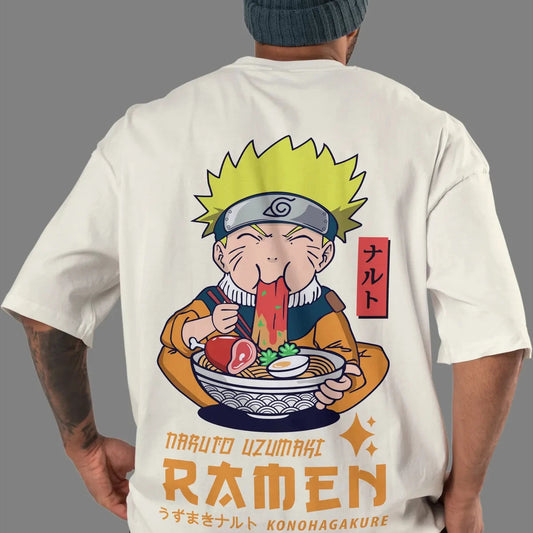 Naruto Uzumaki Ichiraku Ramen Anime Streetwear Anime Tshirts - The Eezee Shop