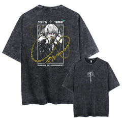 Anime Hunter X Hunter Washed New Arrival Mens Clothes Tee Shirt Homme Graphic T-Shirts Men Anime Tshirts - The Eezee Shop