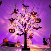 Light-Up Halloween Ghost Tree | 24 LED Tabletop Decoration Halloween Decorations - The Eezee Shop