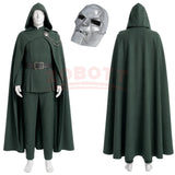 Doctor Doom Costume with Mask | Green Hooded Cloak, Coat & Pants Cosplay Costumes - The Eezee Shop