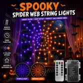 Spider Web LED Lights | 8-Mode Battery Halloween Decoration Halloween Lights - The Eezee Shop