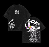 One Piece Loki Washed T-Shirt | Vintage Cotton Anime Tee Graphic Tees - The Eezee Shop