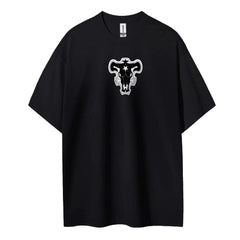 Black Clover T-shirt Men's Pure Cotton Casual Round Neck T-shirt Short Sleeve Clothing Summer Sports Casual Short Sleeve Top Anime Tshirts - The Eezee Shop