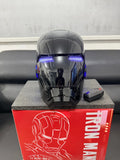 Black Iron Man Mk5 Helmet | Voice-Activated Wearable Helmet Cosplay Masks & Helmets - The Eezee Shop