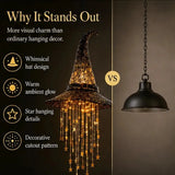 Lighted Witch Hat Hanging Chime | Glowing Halloween Ornament Halloween Lights - The Eezee Shop