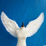 White Angel Feather Wings & Halo Set | Costume Wings with Wand Cosplay Accessories - The Eezee Shop