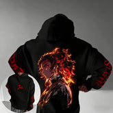 Demon Slayer Anime Print Hoodie | Unisex Y2K Sweatshirt Hoodies & Sweatshirts - The Eezee Shop