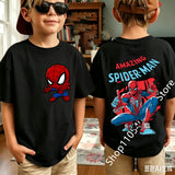 Kids Spider Hero Graphic Tee | Classic Character Print Shirt Graphic Tees - The Eezee Shop