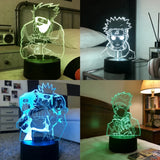 Naruto 3D LED Night Light | Akatsuki Kakashi Itachi Bedroom Lamp Lamps & Night Lights - The Eezee Shop