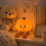 Pumpkin Silicone Night Light | Tap Control Rechargeable Lamp Lamps & Night Lights - The Eezee Shop