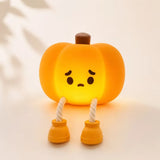 Pumpkin Silicone Night Light | Tap Control Rechargeable Lamp Lamps & Night Lights - The Eezee Shop