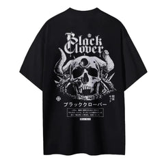 Black Clover T-shirt Men's Pure Cotton Casual Round Neck T-shirt Short Sleeve Clothing Summer Sports Casual Short Sleeve Top Anime Tshirts - The Eezee Shop