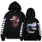 Berserk Griffith & Guts Hoodie | Anime Fleece Pullover Hoodies & Sweatshirts - The Eezee Shop