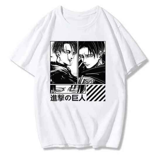 Levi Ackerman Attack on Titan Summer T-Shirt New Anime Graphic Streetwear Tee for Men Anime Tshirts - The Eezee Shop