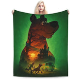 Scooby-Doo Halloween Throw Blanket | Soft Flannel Bedspread Throw Blankets - The Eezee Shop