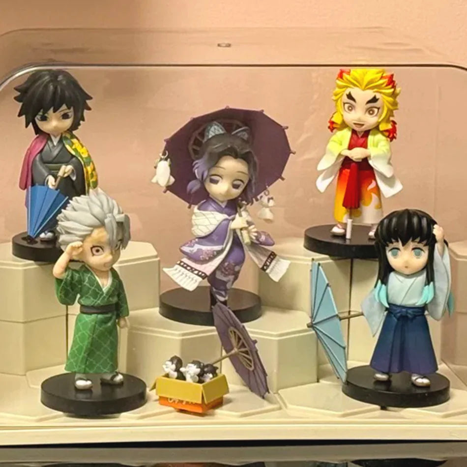 Demon Slayer Plum Rain Figure Kimetsu No Yaiba Anime Action Doll Collectible Statue Anime Figure - The Eezee Shop