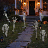 Skeleton Hands Ground Stakes | 6-Pack Graveyard Yard Decor Outdoor Halloween Decorations - The Eezee Shop